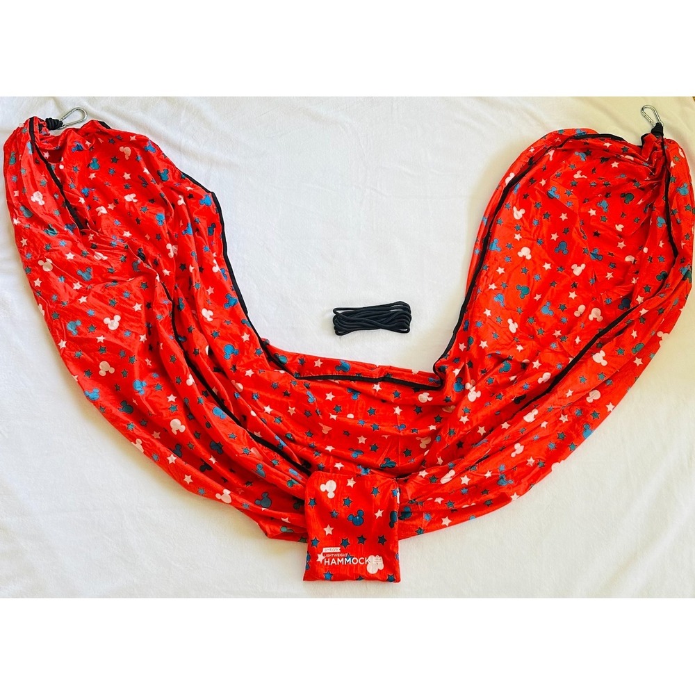 Disney Embark Lightweight Hammock Red White Blue Mickey Mouse & Star Print